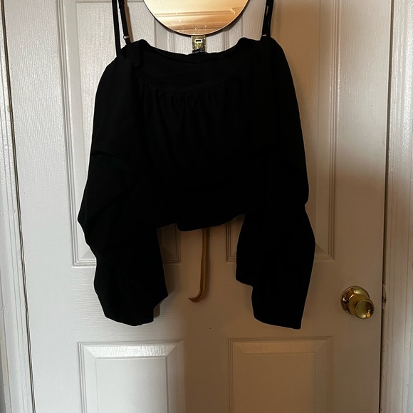 ASOS curve scuba ruffle crop top size 22 - Picture 3 of 3